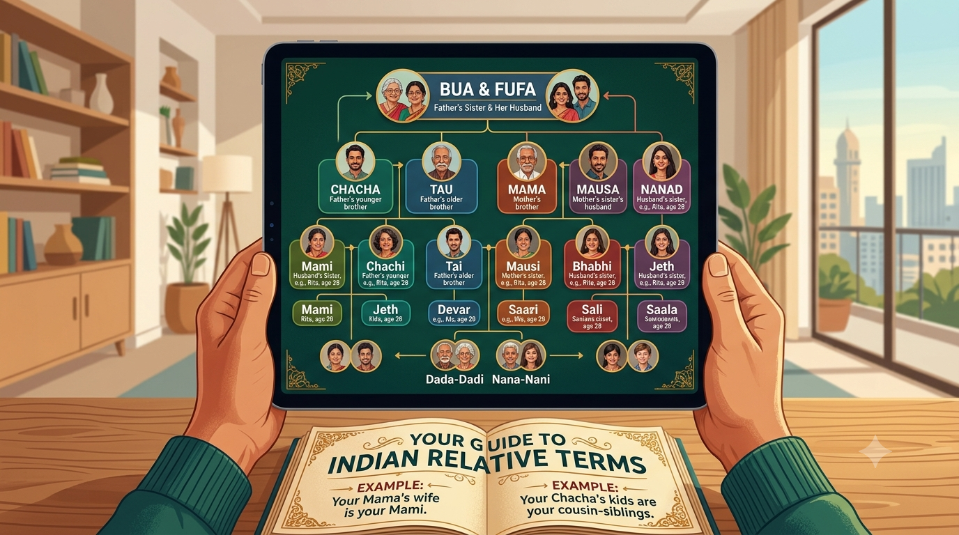 Bua's Husband, Fufa, Tau, Jija Ji & Nanad Meaning Explained