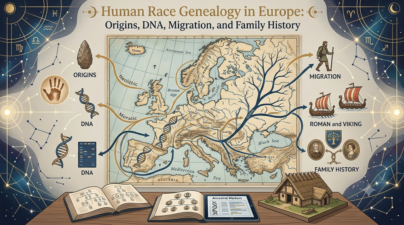 Human Race Genealogy in Europe: Origins, DNA, Migration, and Family History - My rOoOts family tree