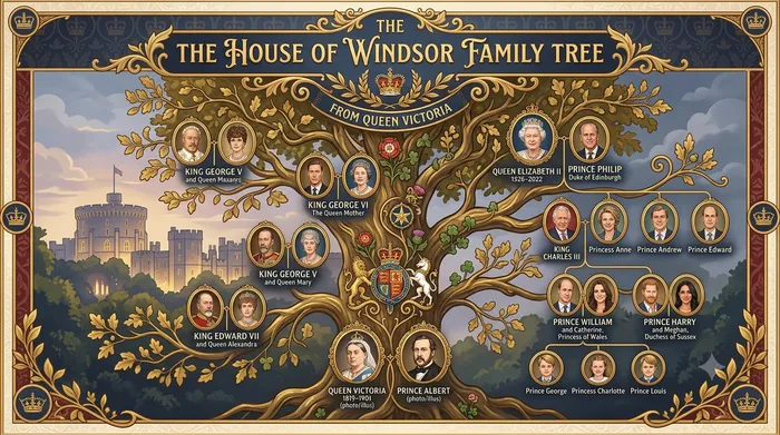 The House of Windsor Family Tree from Queen Victoria to Today