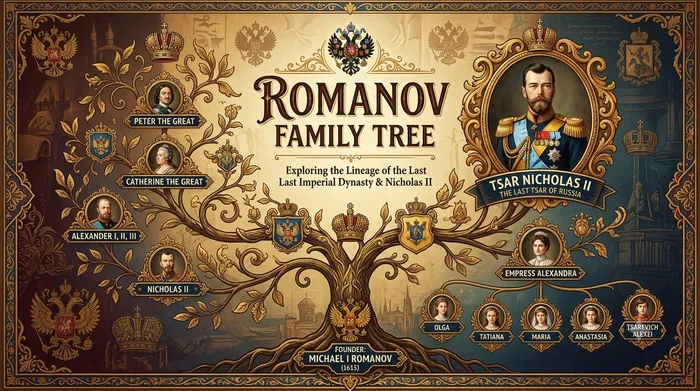 The Romanov Family Tree and the Last Tsar of Russia