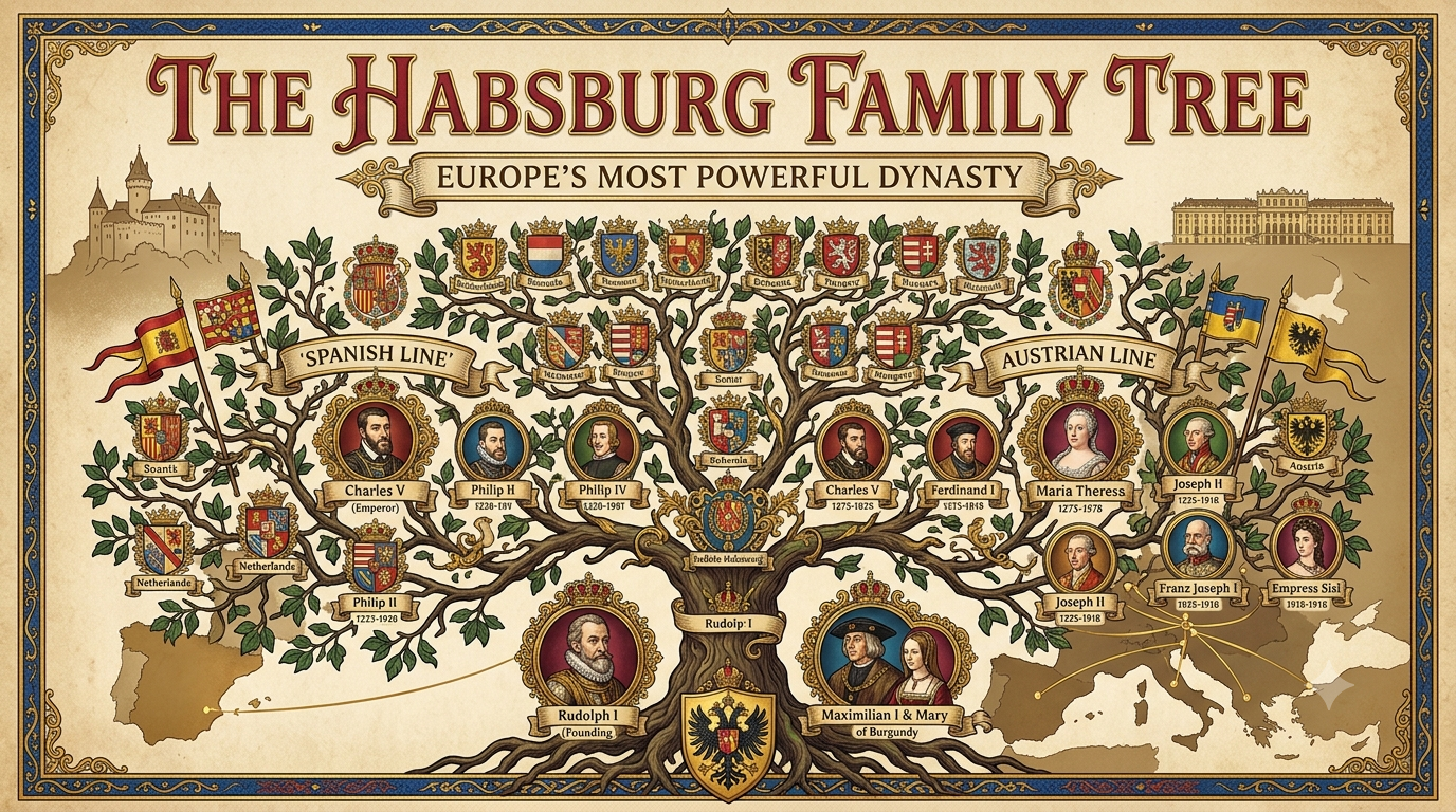 The Habsburg Family Tree: Europe’s Most Powerful Dynasty - My rOoOts family tree
