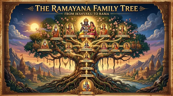 The Ramayana Family Tree from Ikshvaku to Rama