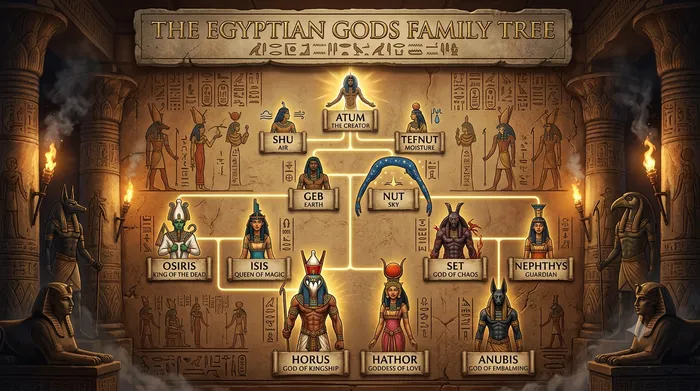 The Egyptian Gods Family Tree for Beginners