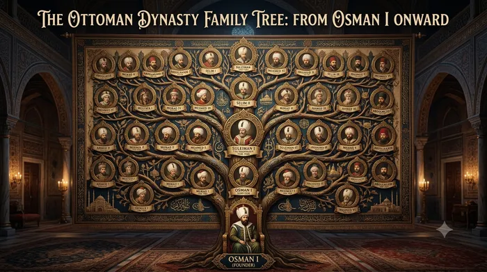 The Ottoman Dynasty Family Tree from Osman I Onward