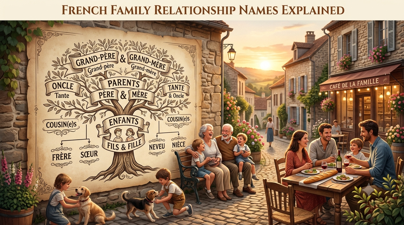 French Family Relationship Names Explained (English to French Guide)