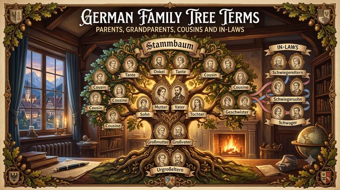 German Family Tree Terms: Parents, Grandparents, Cousins and In-Laws