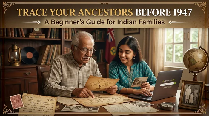 Trace Your Ancestors Before 1947: A Beginner’s Guide for Indian Families - My rOoOts family tree