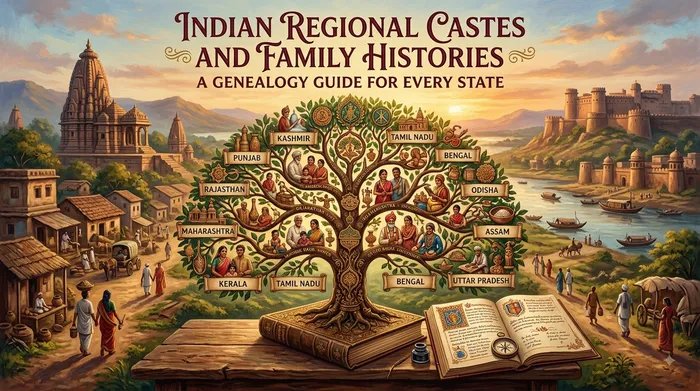 Indian Regional Castes and Family Histories: A Genealogy Guide for Every State
