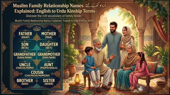 Muslim Family Relationship Names Explained: English to Urdu Kinship Terms