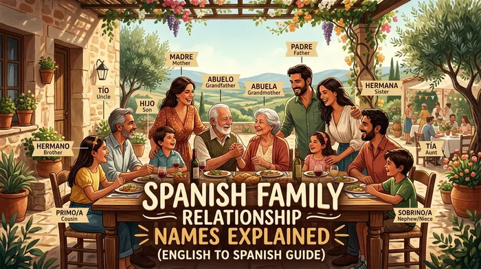Spanish Family Relationship Names Explained (English to Spanish Guide)