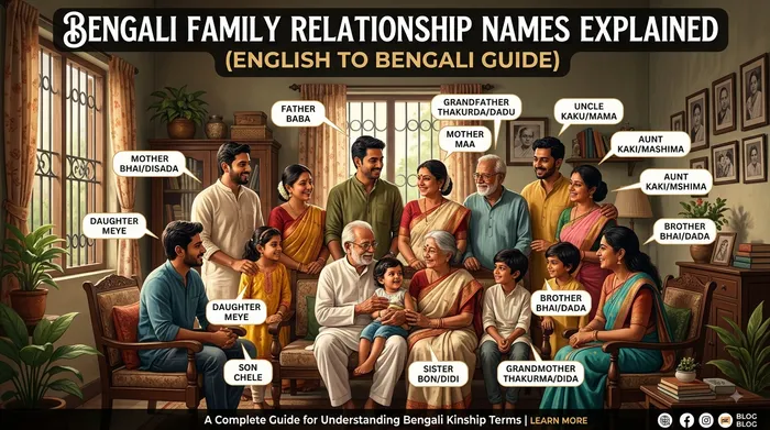 Bengali Family Relationship Names Explained (English to Bengali Guide) - My rOoOts family tree