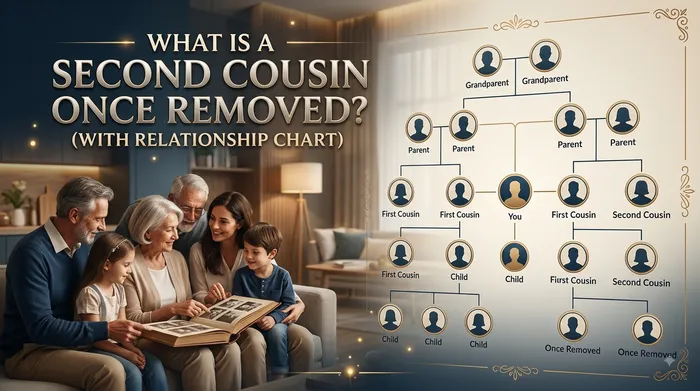What Is a Second Cousin Once Removed? (With Relationship Chart)