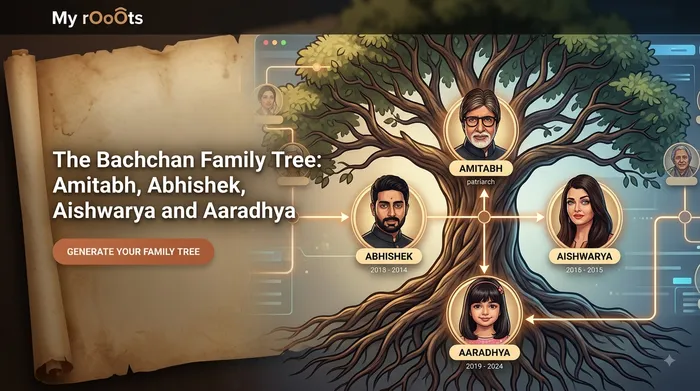 The Bachchan Family Tree: Amitabh, Abhishek, Aishwarya and Aaradhya Explained - My rOoOts family tree