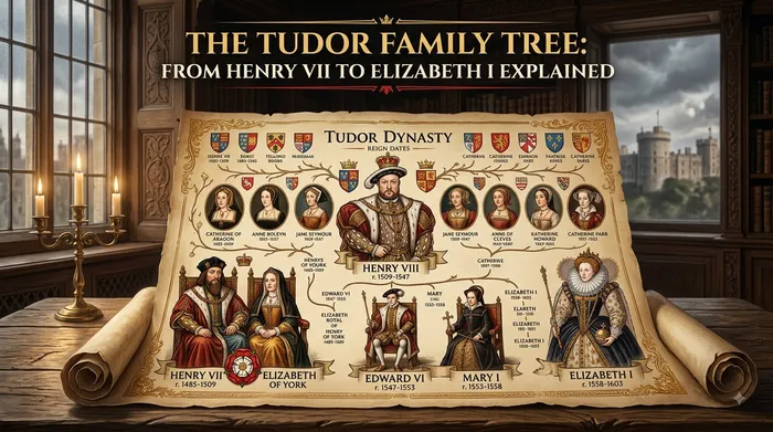 The Tudor Family Tree: From Henry VII to Elizabeth I Explained - My rOoOts family tree