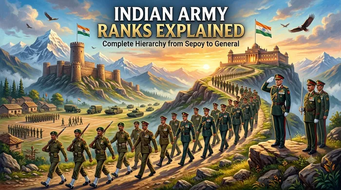 Indian Army Ranks Explained: Complete Hierarchy from Sepoy to General