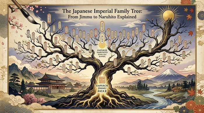 The Japanese Imperial Family Tree: From Jimmu to Naruhito Explained - My rOoOts family tree