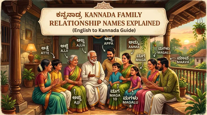 Kannada Family Relationship Names Explained (English to Kannada Guide)