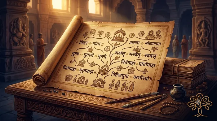 Complete Family Relationship Names and Family Tree in Sanskrit