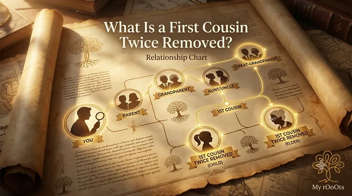 What Is a First Cousin Twice Removed? (With Relationship Chart) - My rOoOts family tree