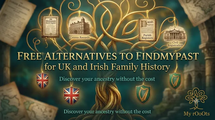 Free Alternatives to Findmypast for UK and Irish Family History
