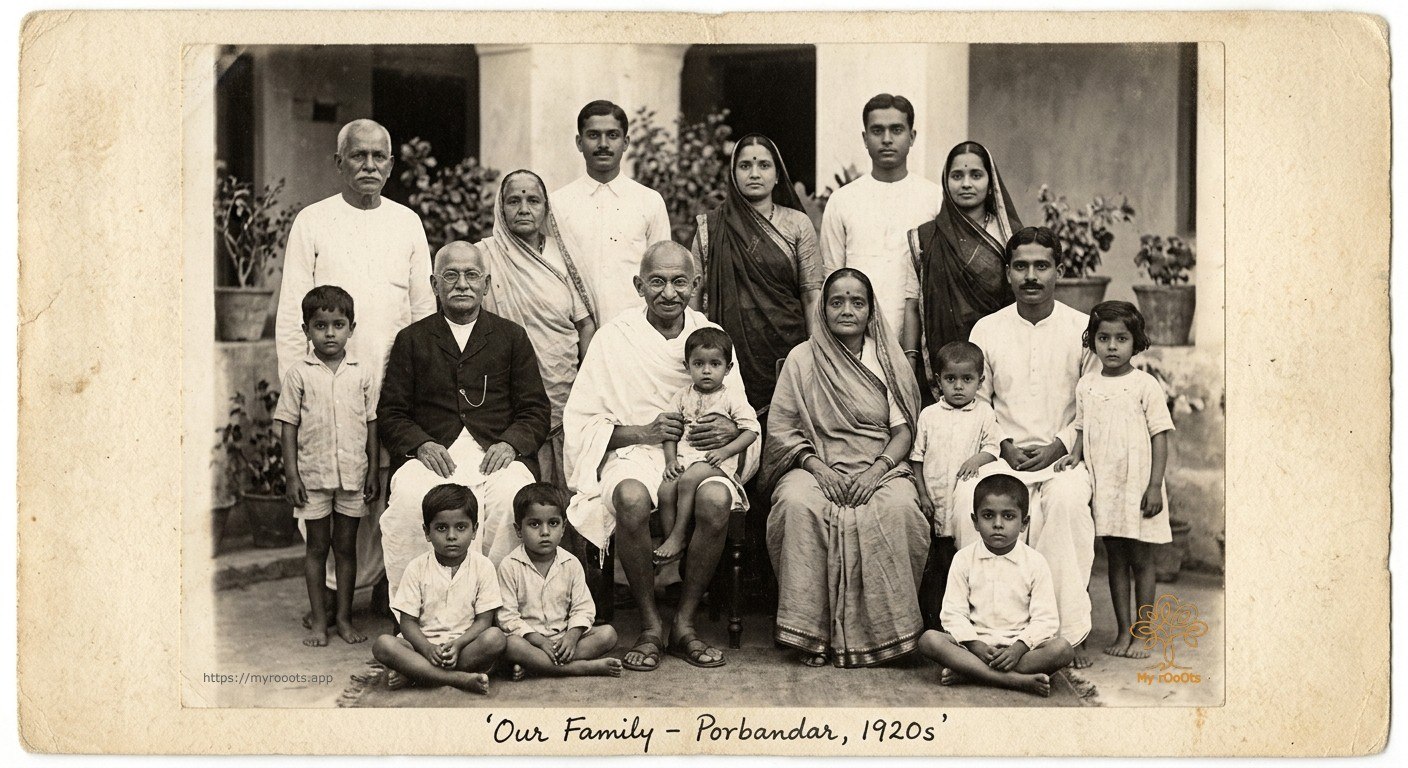 Mahatma Gandhi Family Tree - The Gandhi Lineage