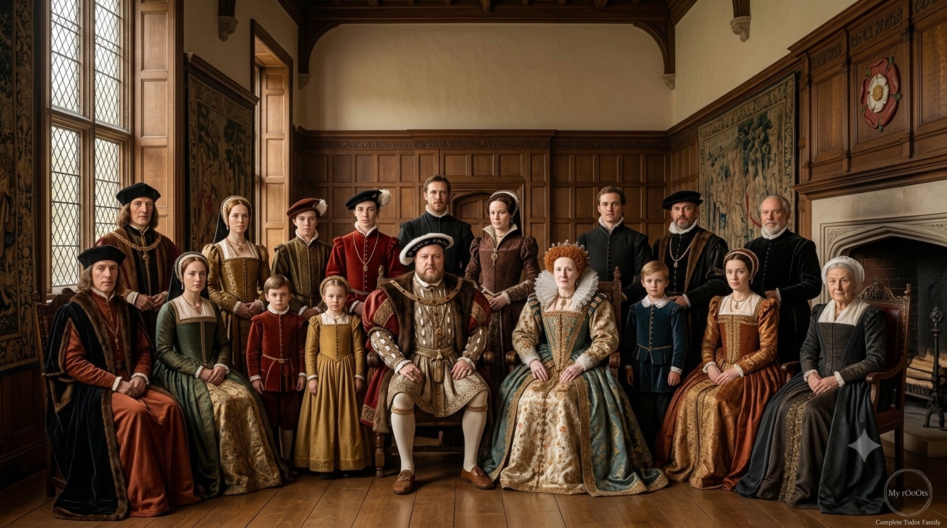 Tudor Family Tree - The House of Tudor from Henry VII to Elizabeth I