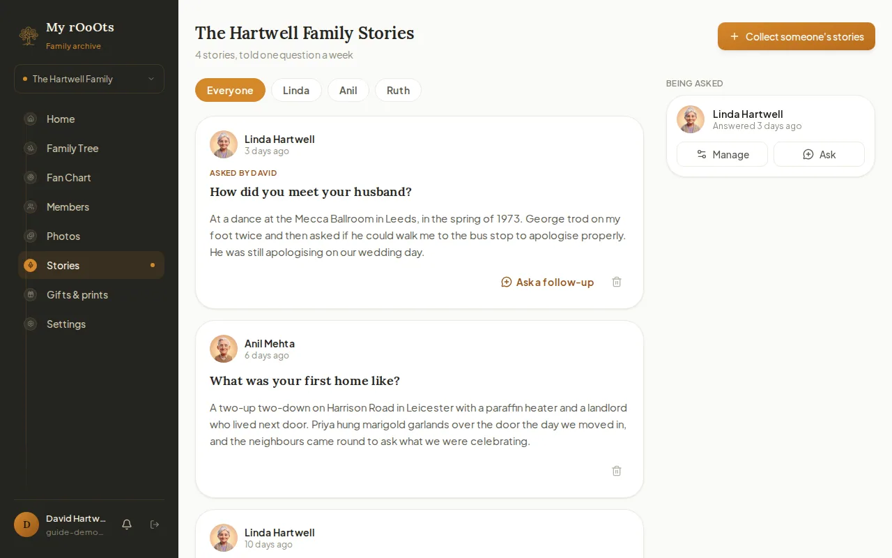 Screenshot for the guide: How to record your parents' and grandparents' stories